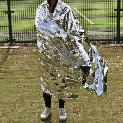20 Pack Emergency Mylar Thermal Blankets, Individually Sealed, 52" x 82"