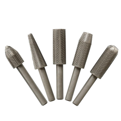5pcs 6cm Metal Cutter Drill Bits Rotary Bits Rasp For Steel Grinding Carving B