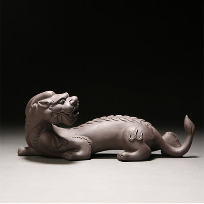 Chinese Mascot Yixing Zisha Tea Pet Purple Clay Table Decoration Wealth Bring