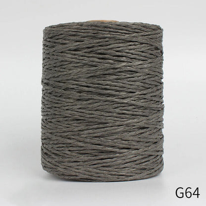 Hand Knitting Yarns 280-300M Natural Raffia Straw Colorful Crochet Threads Rolls