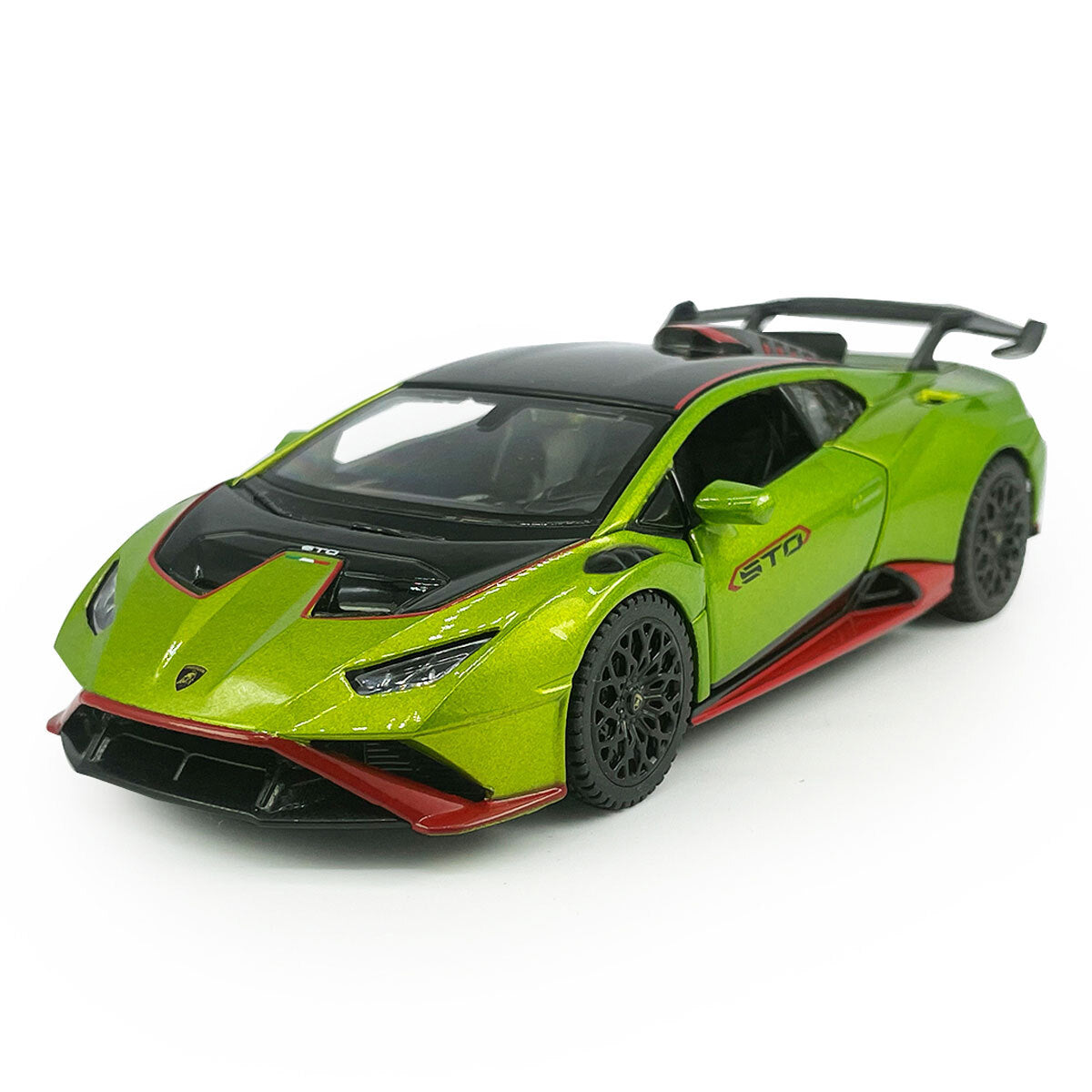 1/32 Lamborghini Hurncan STO Model Car Diecast Toy Cars Boys Toys for Kids Green