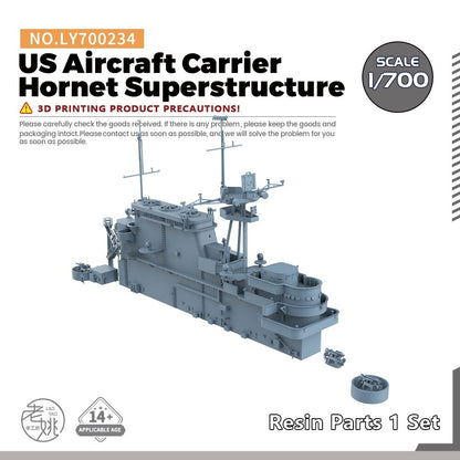 LY700234 1/700 Model Upgrade Parts US Aircraft Carrier Hornet Superstructure