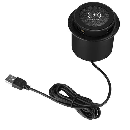 3 In 1 USB 10W Phone Desktop Wireless Charger Furniture Table Embedded Charger