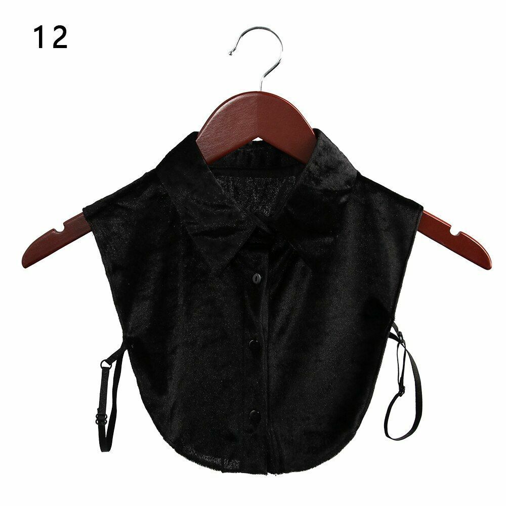 Shirt Collar Women Cotton Lace Fake Blouse Vintage Lapel Clothes Accessories Top