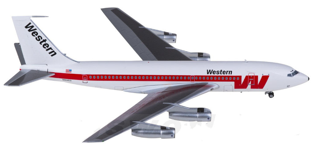 1:200 AeroClassics Western Airlines Boeing 720 Passenger Airplane Diecast Model