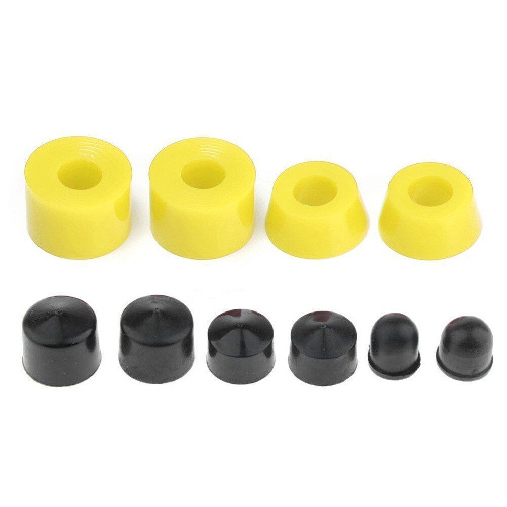 10Pcs Skateboard Truck Bushings Longboard Shock Absorber Washers Accessories PU