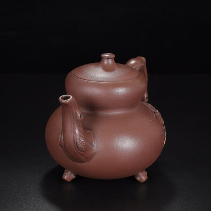 Chinese Yixing Zisha Clay Handmade Exquisite Teapo （福禄 底款：汪寅仙）