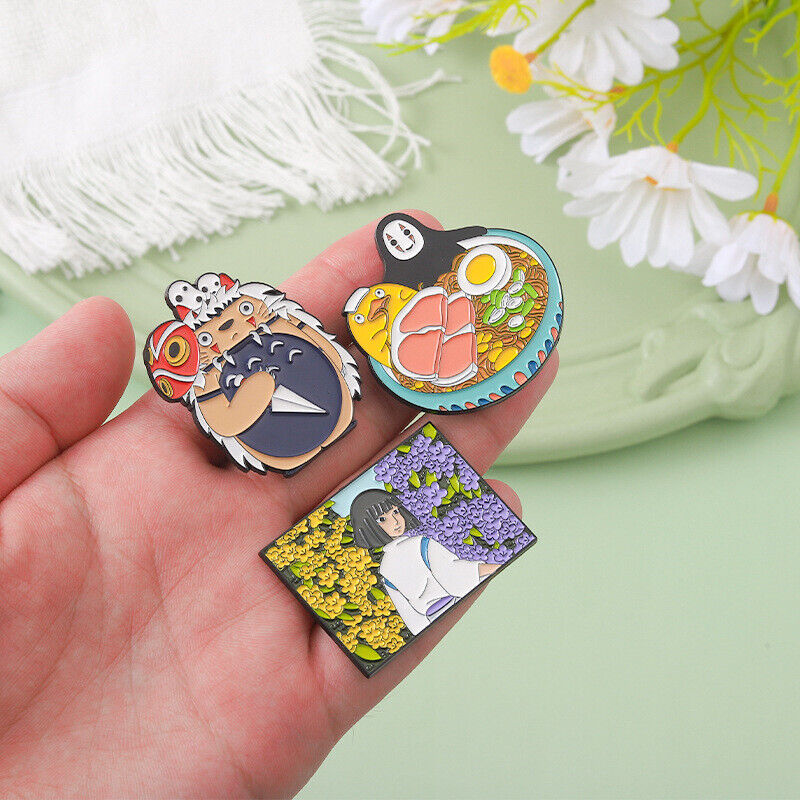 Movies Anime Peripheral Enamel Brooch Lapel Pin Creative Badge Collar Bag Decor