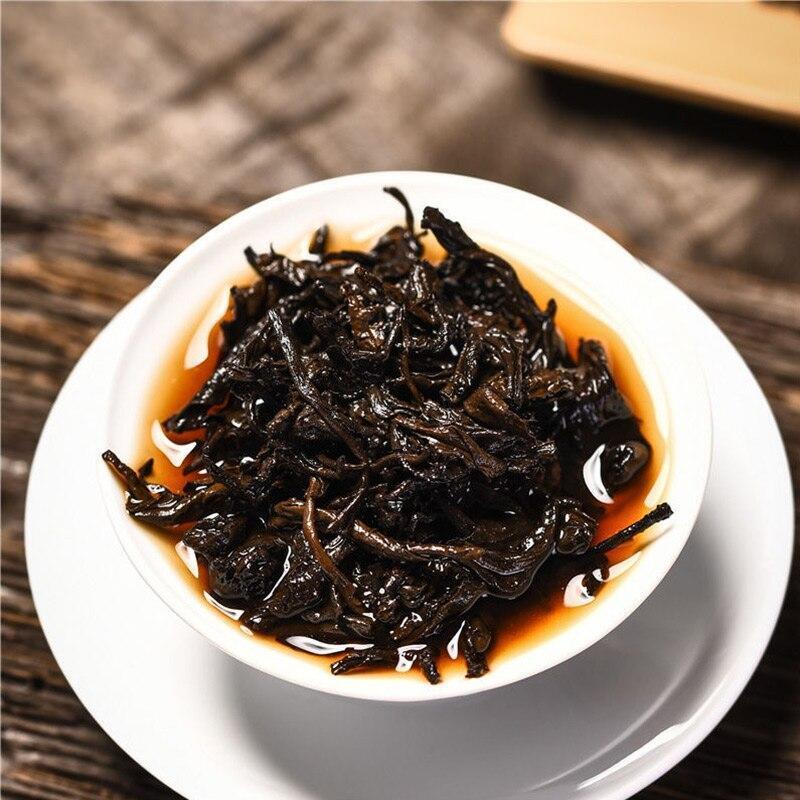200g Shuang Tian Shu Puer Tea Menghai Banzhang Ripe Puer Tea Tin Can Gift Box