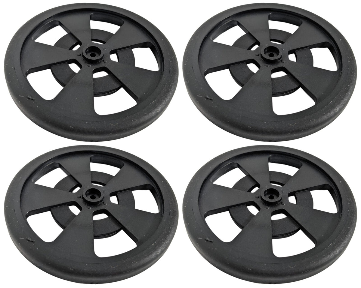 4 Pack 69mm Robotics Wheels - ABS Hubs with Silicone Tires, Fits 25-tooth Spline