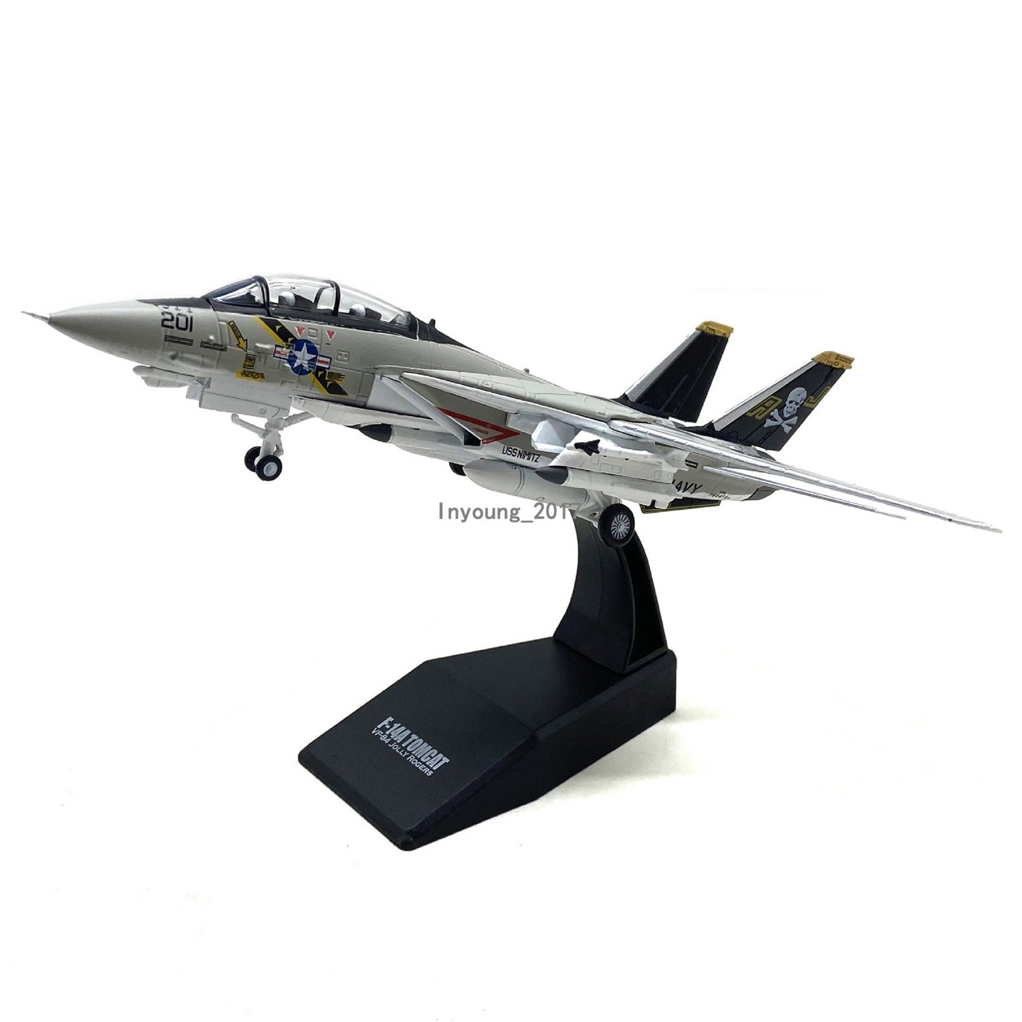 1:100 F-14A Tomcat Fighter Airplane Model Diecast Military Army Plane Model