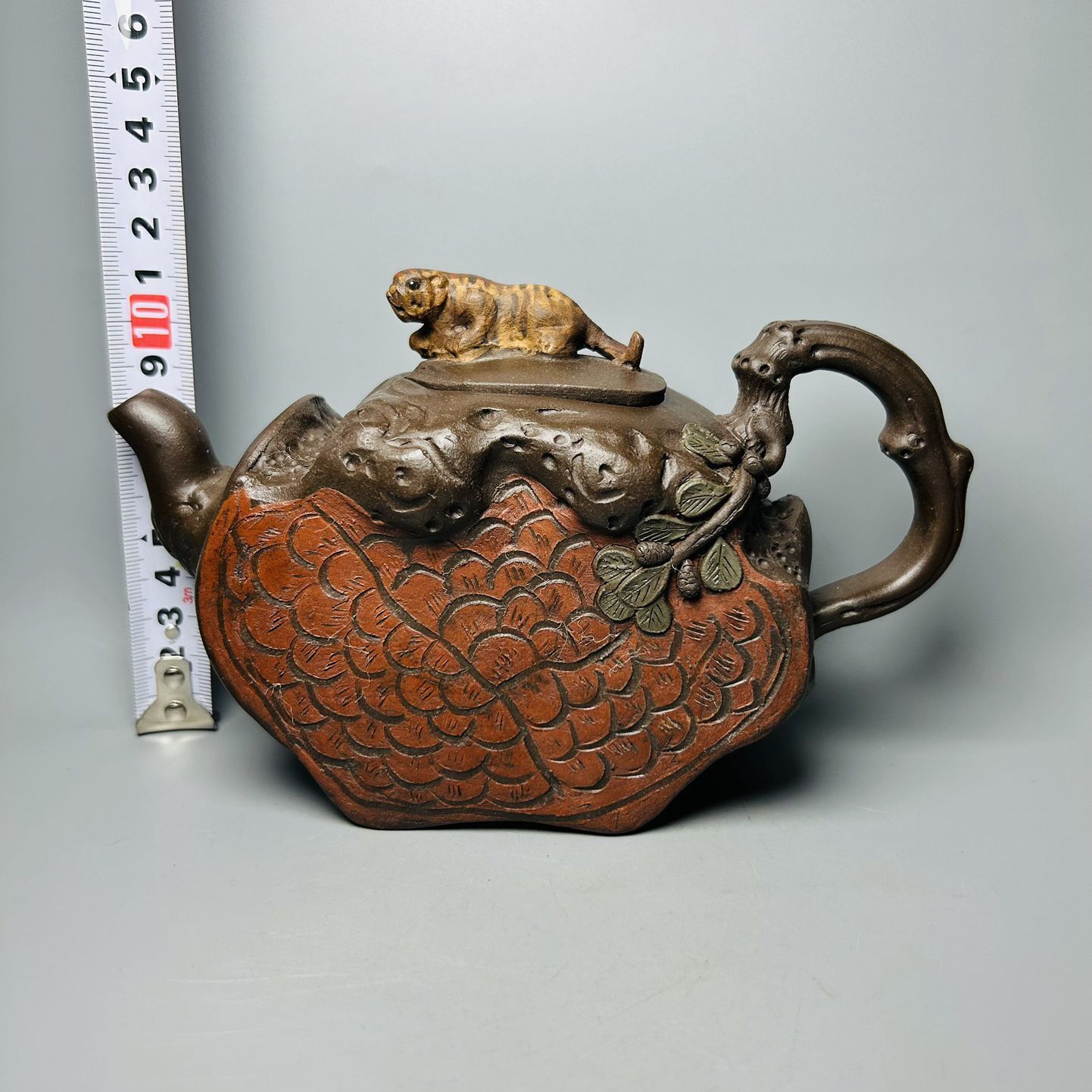 Chinese Yixing Purple Clay Teapot Tea Set Pot Zisha Ceramic Cute Decor Figurine
