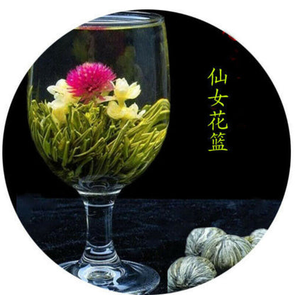 Chinese Blooming Flower Tea Natural Handmade 20 Pcs Flower Tea Ball Herbal Tea
