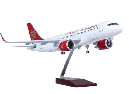 47CM 1:80 JUNEYAO AIRLINES AIRBUS A320neo Airplane Landing Gear Resin Model