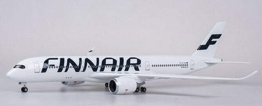 47CM 1:140 FINNAIR AIRBUS A350 Passenger Airplane Landing Gear Resin Plane Model
