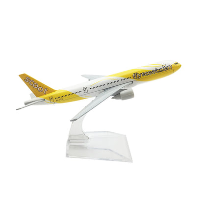 1:400 16cm Singapore B777 Plane Model Alloy Aircraft Diecast Airplane Ornaments