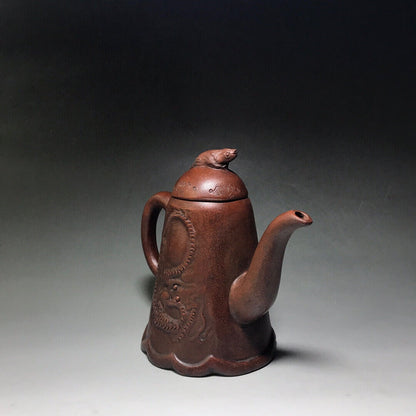 Chinese Yixing Zisha Clay Handmade Exquisite Teapot（龍吟九州 底款：项文勋）