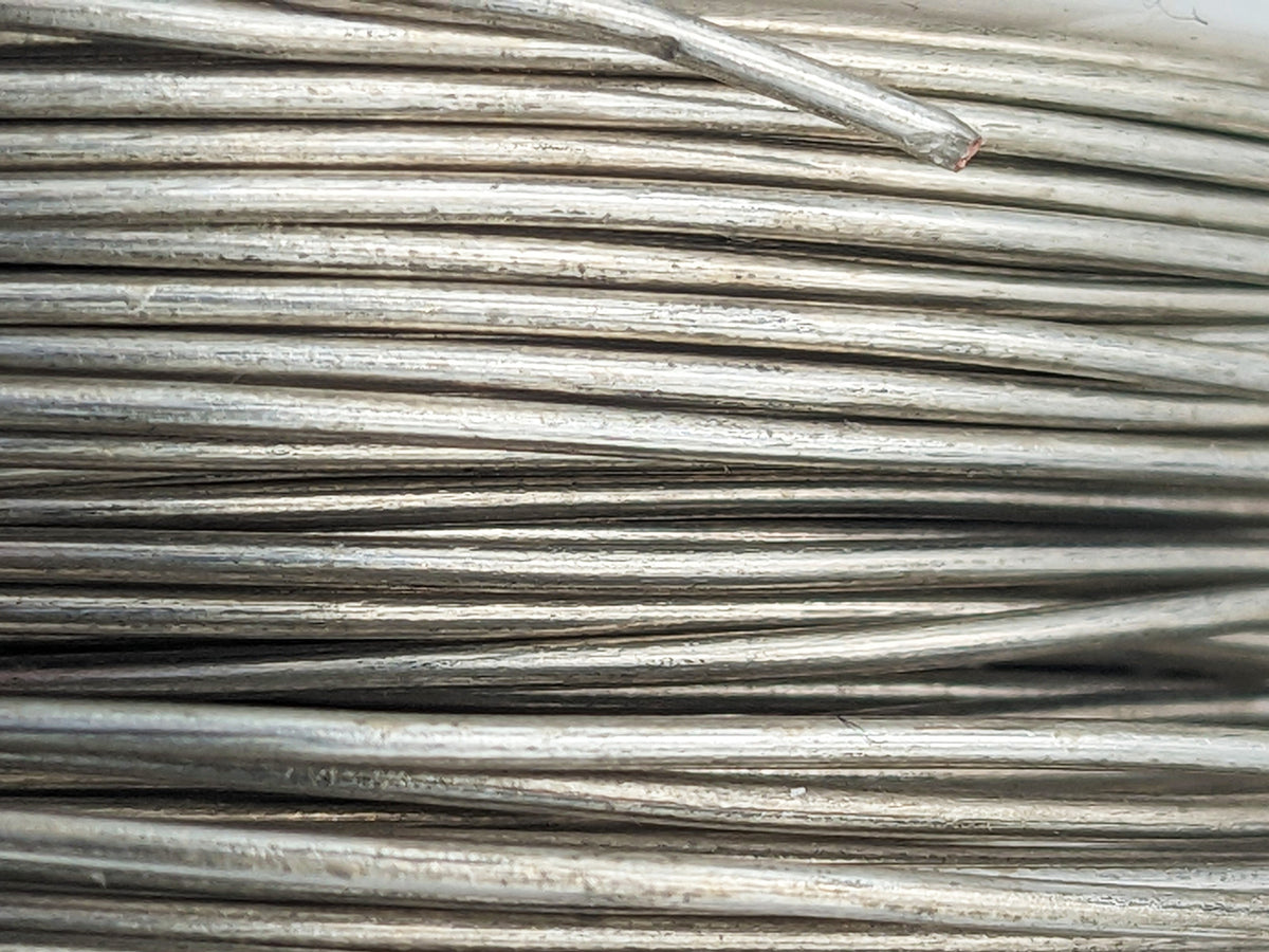 78 Feet 20 Gauge Silver Color Tinned Copper Crafting Wire, Uninsulated