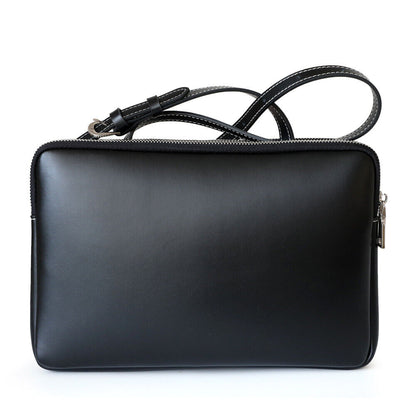 Rectangle Real Leather Shoulder bag PurseHandbag Briefcase Envelope Messenger