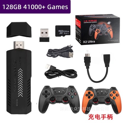 X2 Ultra Game Stick Retro Game Console 4K HD 2.4G Wireless 64GB-256GB