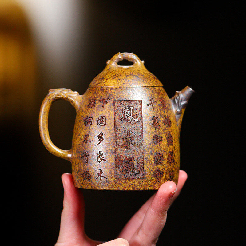 Yixing Teapot Purple Clay Pot All Handmade Teapot Tea Set