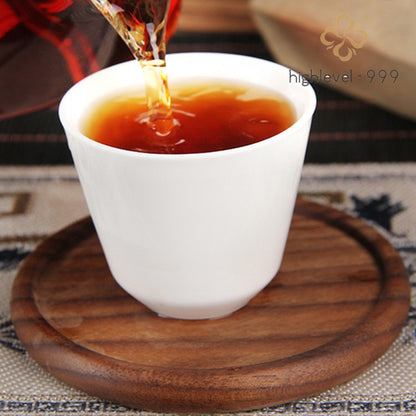 500g Ripe Pu'er Tea Brick Yunnan Menghai Banzhang Ancient Tree Compressed Tea
