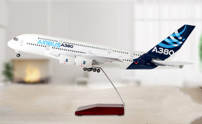 1:160 46CM AIRBUS A380 Passenger Airplane Landing Gear Resin Aircraft Model