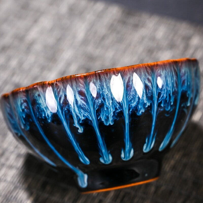 Tianmu Glaze Porcelain Tea Cup Jianzhan Boutique Kiln Change Master Cup 140ml