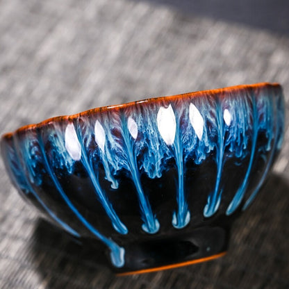 Tianmu Glaze Porcelain Tea Cup Jianzhan Boutique Kiln Change Master Cup 140ml
