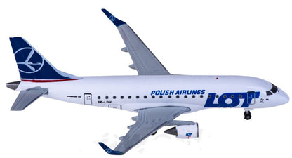 1:500 Herpa LOT Embraer ERJ-170 Passenger Airplane Diecast Plane Aircraft Model