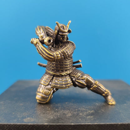 Brass Samurai Incense Holder Stick Incense Burner for Sandalwood Agarwood
