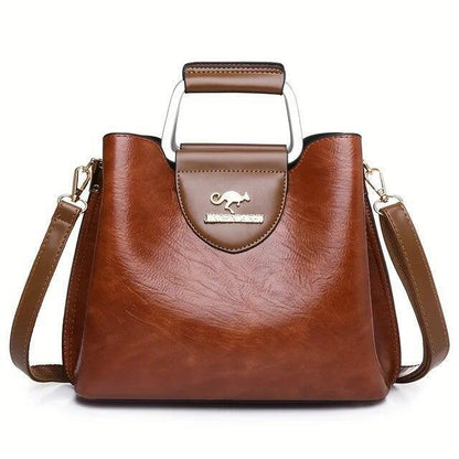 Bolso De Cuero Para Mujer Bolsa Moda Lujo Hombro Mano Cartera Bandolera Elegante