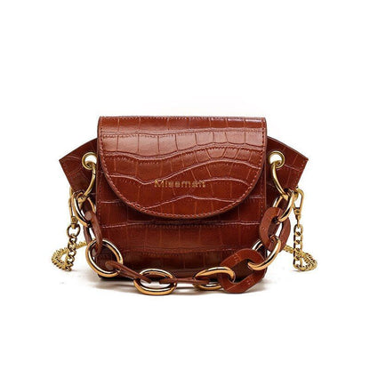 Mini Bag Women Bag Versatile Small Bag Crossbody Bag Chain Wing Bag Tide Leather