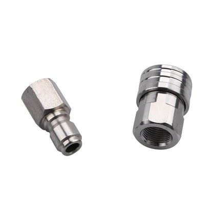 Stainless Pressure Washer Adapter Set Swivel to 3/8 inch Quick Connect