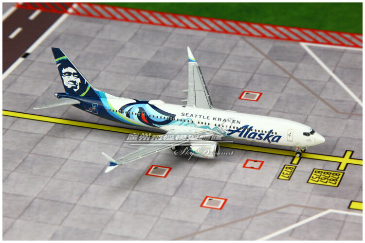 1:400 GeminiJets Alaska BOEING B737 MAX 9 Airplane Diecast Plane Aircraft Model