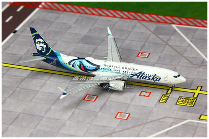 1:400 GeminiJets Alaska BOEING B737 MAX 9 Airplane Diecast Plane Aircraft Model