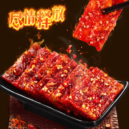 Spicy dried pork 100g Spicy dried meat snacks
