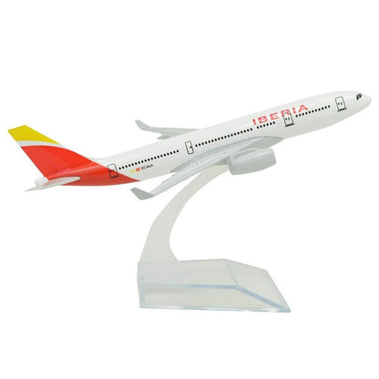 1/400 Alloy Plane 16cm A330 Iberia Airlines Airplane Model With Display Stand