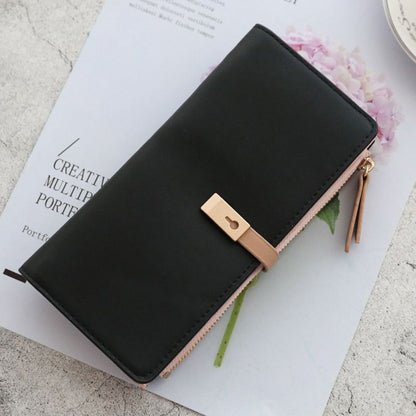 Long Wallet Purses Tassel Coin Card Holder Wallets Synthetic Leather Clutch Bag
