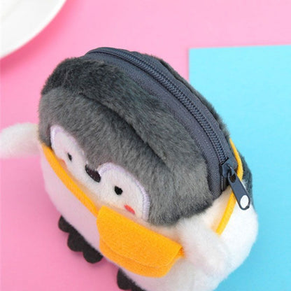 Shoulder Bag Little Plush Wallet Soft Penguin Plush Coin Purse Small 4*9*8.5 CM