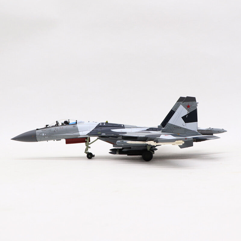 1/100 Russian Su-35 Super Flanker Fighter SU-35 alloy military aircraft model 21