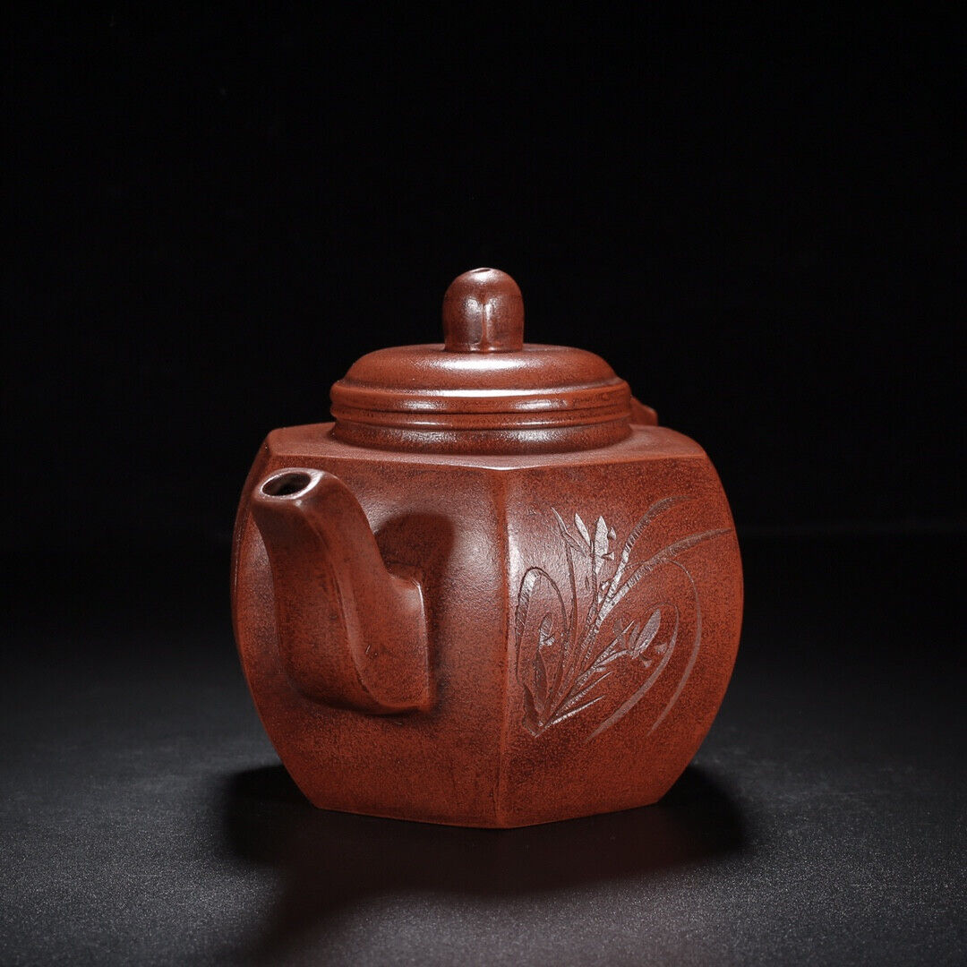 Chinese Yixing Zisha Clay Handmade Exquisite Teapot （梅兰竹菊 底款：顾景舟）