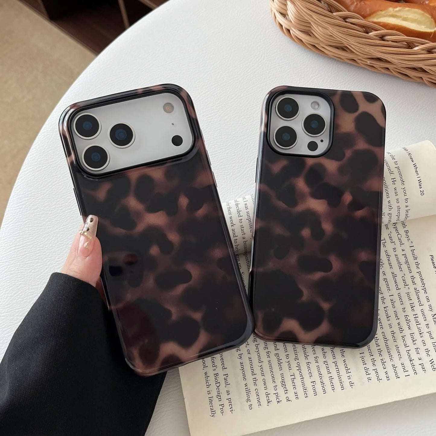 Compatible with Iphone 13 Pro Max Case Tortoise Shell Phone Case for Women Girl
