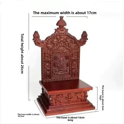 Oak Buddhist Niche Worship Desk Shrine Removable Retro Buddha Base Ornament