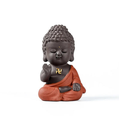 Embersceramic Buddha Pottery Ceramic Tea Pets Chinese Tea Ceremony Accessories