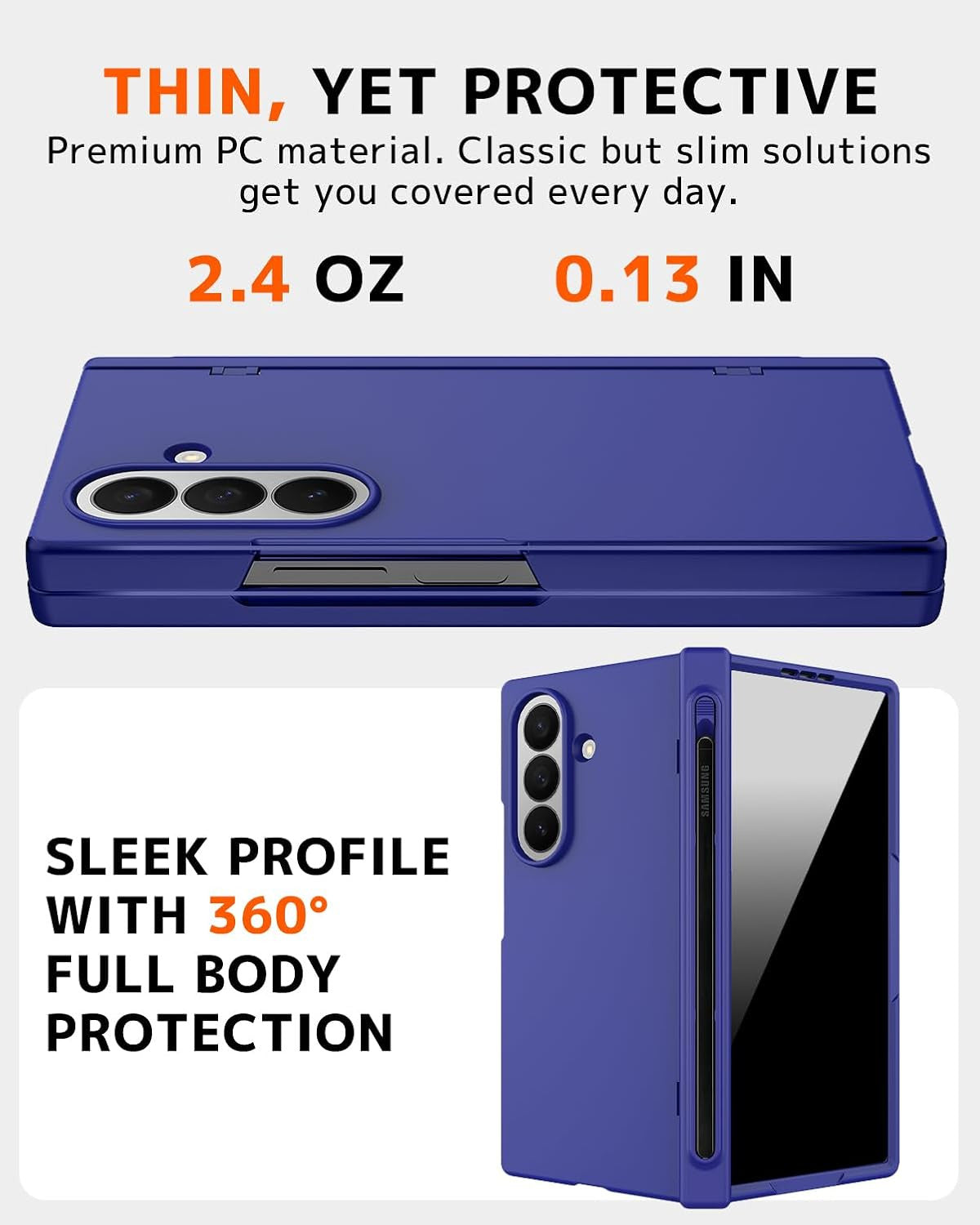 Compatible with Magsafe for Samsung Galaxy Z Fold 7 Case with S Pen Holder & Sty