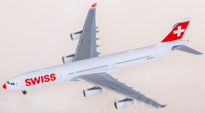 1:400 JC Wings Swiss Airbus A340-300 Airplane Diecast Aircraft Plane Model