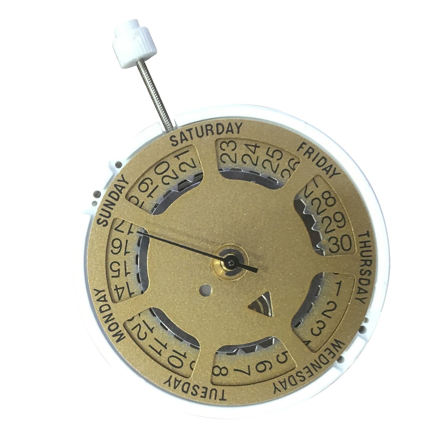 1Pc Gold Quartz Watch Movement w/ 927 Battery For Swiss ISA 1198 Replacement