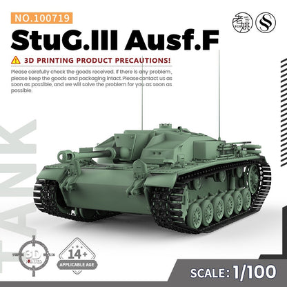 SSMODEL SS100719 1/100 15mm WarGaming Military Model Kit StuG.III Ausf.F