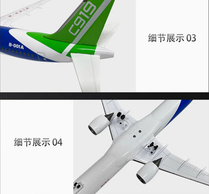 1:100 46CM AF1 COMAC C919 Commerce Airplane Diecast Metal Plane Aircraft Model